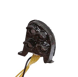 NJ International 3292 O Scale Pennsylvania Railroad-Style Dwarf Signal - Brass w/LEDs -- Right Hand (black)