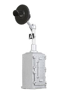 NJ International 3355 O Scale SA Type Ground Target Signal, Brass, Bi-Color LEDs -- Opening Relay Cabinet Door