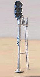 NJ International 3401 O Scale Type D Signal (Brass) -- LED 3-Aspect