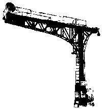 NJ International 4001 HO Scale Cantilever Signal Bridge Kit -- 1 Track, Silver