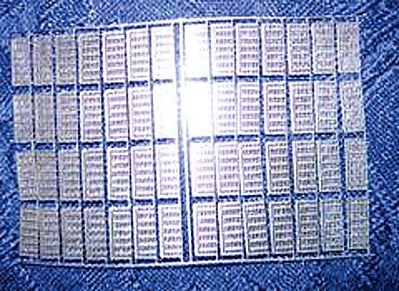 NJ International 4025 HO Scale Etched Stainless Steel Steps -- pkg(56)