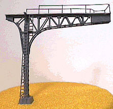 NJ International 4213 N Scale Signal Bridge -- 2-Track (silver)