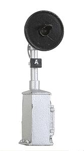 NJ International 4355 S Scale SA Type Ground Target Signal, Brass, Bi-Color LEDs -- With Fully Detailed Opening Cabinet Door