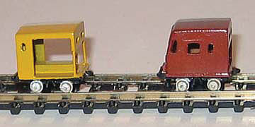 NJ International 6291 N Scale Closed-Sided Speeder - Assembled - Unpowered -- Painted Brass, Unlettered (Boxcar Red)