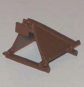 NJ International 6502 HO Scale Hayes Bumping Post - Brass -- WR Type Hayco Detailed Shock Free Cushioned Head