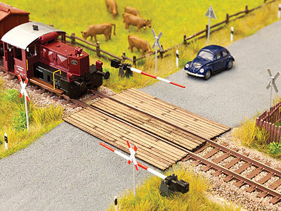 Noch 14624 N Scale Wood Plank Grade Crossing -- Laser-Cut Wood Kit