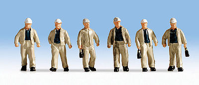 Noch 15042 HO Scale Miners -- pkg(6)