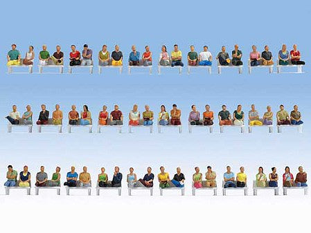 Noch 16072 HO Scale Sitting Passengers Mega Set -- pkg(60)