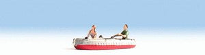 Noch 37815 N Scale Dinghy with 2 Figures