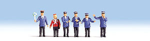 Noch 45265 TT Scale German Railway Officials -- pkg(6)