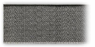 Noch 58054 HO Scale Profi-Plus Scenic Components -- Wall (gray brick) 13-3/16 x 4-59/64" 33.5 x 12.5cm