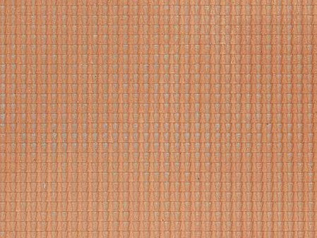 Noch 60350 HO Scale Structured Flexible 3-D Texture Sheet -- Red Pantile 11 x 3-15/16" 28 x 10cm