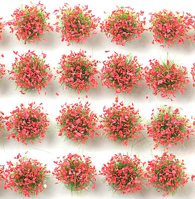 Noch 7035 All Scale Grass Tufts Mini Set -- Blooming Red 1/4" 6mm pkg(42)