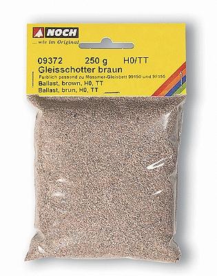 Noch 9372 HO Scale Ballast - 8.8oz 250g -- Brown