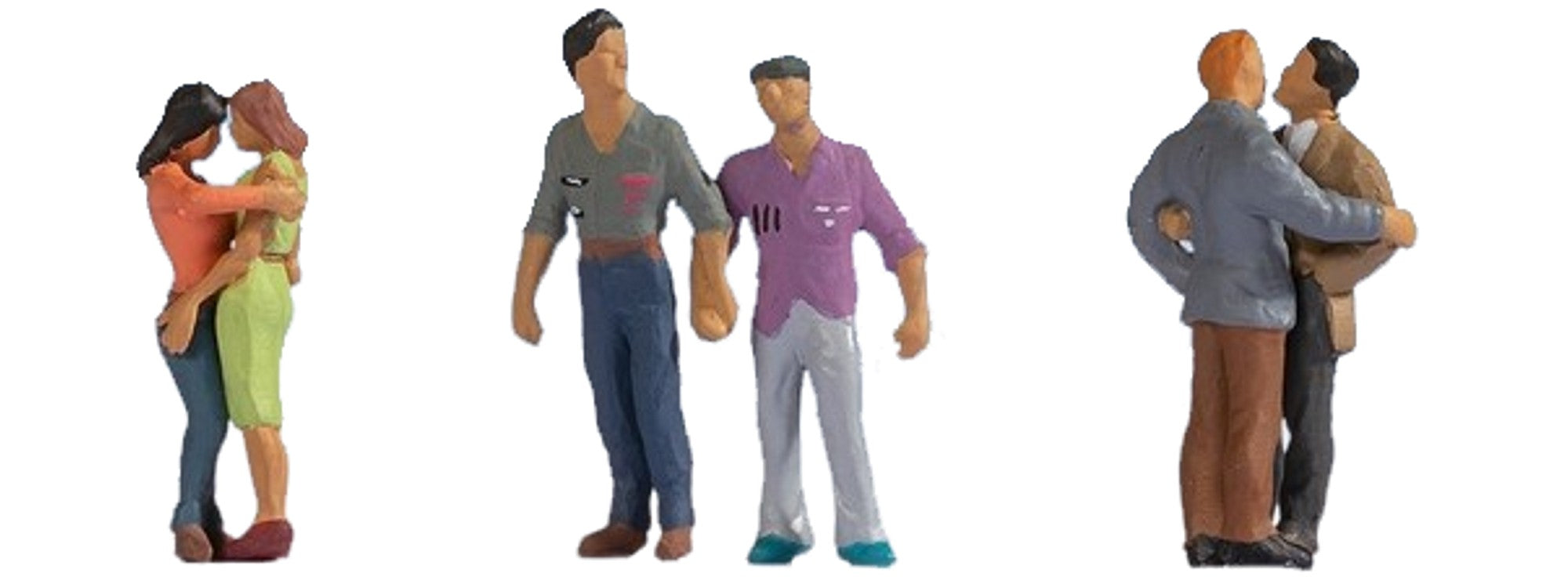 Noch 15511 HO Scale Same-Sex Couples -- 3 Couples