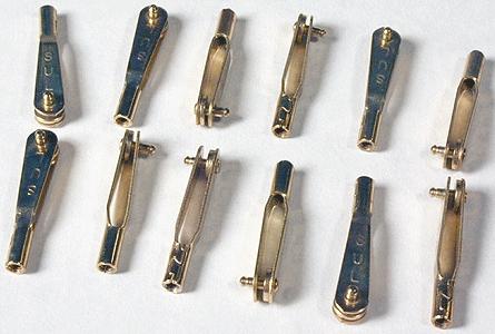 New Rail Models 40050 All Scale Blue Point(TM) Turnout Controller Accessories -- Clevis (2-56 x 1" Threads), pkg(12)