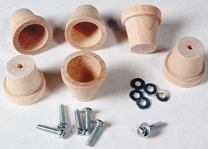 New Rail Models 40053 All Scale Blue Point(TM) Turnout Controller Accessories -- Knobs Push/Pull pkg(6)