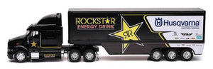 New Ray 10963 1/32 Peterbilt Rockstar/Husqvarna Factory Racing Team Tractor Trailer (Die Cast)