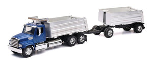 New Ray 10973 1/32 Freightliner 114SD Dump Truck w/Dump Trailer (Die Cast)