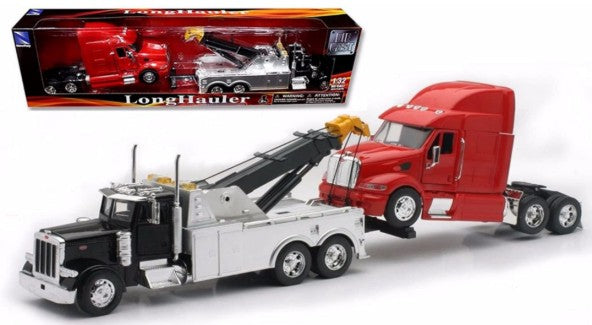 New Ray 12053 1/32 Peterbilt 335 Wrecker Tow Truck w/Tractor Cab (Die Cast)