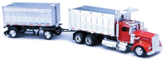 New Ray 15223 1/43 Kenworth W900 Twin Dump Truck (Die Cast)