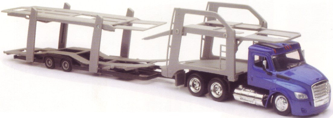New Ray 16033 1/43 Freightliner Cascadia w/Double Decker Auto Carrier (Die Cast)