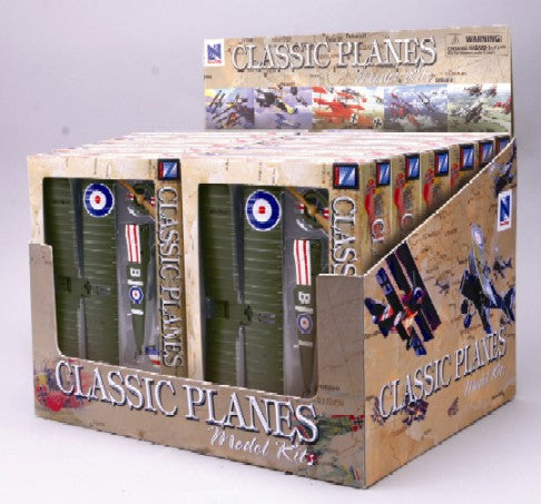 New Ray 20227 Classic Triplanes/BiPlanes Counter Display (12 Total) (Plastic Kits)