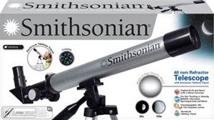 Natural Science Industries 22242 Smithsonian 40mm Refractor Telescope w/Table Top Tripod