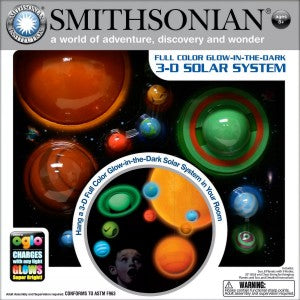 Natural Science Industries 52071 Smithsonian Glow-in-the-Dark 3D Solar System