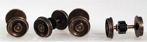 Northwest Short Line 25506 HO Scale Replacement Geared Nickel Silver Wheelsets for Walthers/Roco Diesels pkg(4) -- 17T x .296" Axle 40"/110