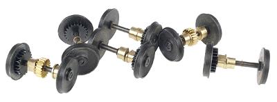 Northwest Short Line 26276 O Scale Geared Wheelsets for Atlas O SD35 Diesels pkg(4) -- 40"/145