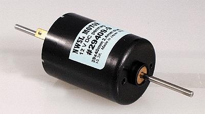 Northwest Short Line 294099 All Scale NWSL Can Motor -- 29 x 40mm Double Shaft 2.4mm Diameter (.25 Amps)