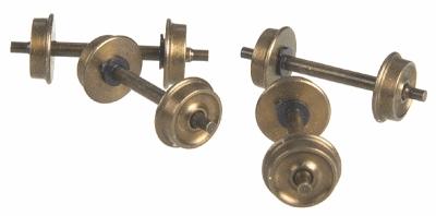 Northwest Short Line 371054 HO Scale Shoulder Axle Nickel-Silver Wheelset -- 28"/110