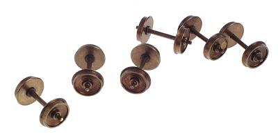 Northwest Short Line 371314 HO Scale Shoulder Axle Nickel-Silver Wheelset -- 40"/110