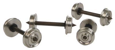 Northwest Short Line 371654 HO Scale Shortpoint (.970) Axle Nickel-Silver Weathered Wheelset -- 28"/110