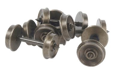 Northwest Short Line 371684 HO Scale Shortpoint (.970) Axle Nickel- Silver Weathered Wheelset -- 36"/110