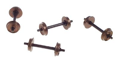 Northwest Short Line 372054 HO Scale Shoulder Axle Nickel-Silver Wheelset -- 28"/88
