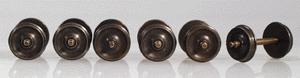 Northwest Short Line 372084 HO Scale Shoulder Axle Nickel-Silver Wheelset -- 36"/88