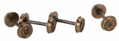 Northwest Short Line 372254 HO Scale Flush Axle Nickel-Silver Wheelset -- 28"/88