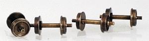 Northwest Short Line 373034 HOn3 Scale HOn3 Shoulder Axle Nickel-Silver Wheelset -- 26"/88