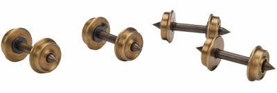 Northwest Short Line 373124 HOn3 Scale HOn3 Pointed Axle Nickel-Silver Wheelset -- 24"/88