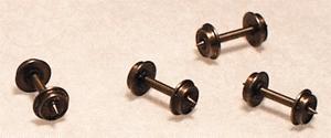 Northwest Short Line 374674 N Scale Pointed Axle Nickel-Silver Wheelset -- 33"/72 (Con-Cor, Bachmann)