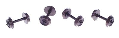Northwest Short Line 374684 N Scale Pointed Axle Nickel-Silver Wheelset -- 36"/72 (Con-Cor,Bachman)