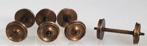 Northwest Short Line 377074 S Scale S Shoulder Axle Nickel Silver Wheelset -- 33"/110