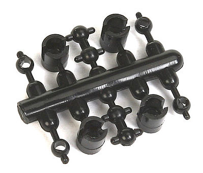 Northwest Short Line 4836 All Scale Universal Driveline Couplers -- 1.5mm Primary Cups Shaft, 1.5mm Horned Ball Shaft, 3/32" Ball Diameter