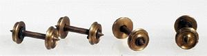 Northwest Short Line 575174 N Scale Pointed Axle Nickel Silver Wheelset -- 33"/50 (Kadee, Micro-Trains, MDC, Atlas)