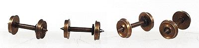 Northwest Short Line 575184 N Scale Pointed Axle Nickel Silver Wheelset -- 36"/50 (Kadee(R), Micro-Trains(R), MDC, Atlas)