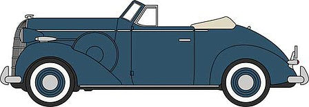 Oxford Diecast 87BS36005 HO Scale 1936 Buick Special Convertible - Assembled -- Musketeer Blue