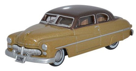 Oxford Diecast 87ME49004 HO Scale 1949 Mercury Eight Coupe - Assembled -- Lima Tan, Haiti Beige