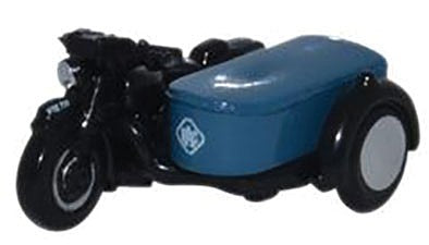 Oxford Diecast NBSA002 N Scale BSA Motorcycle w/Sidecar - Assembled -- Royal Automobile Club